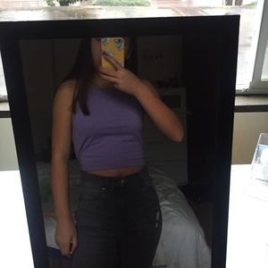 [SOLD] basic purple crop top
